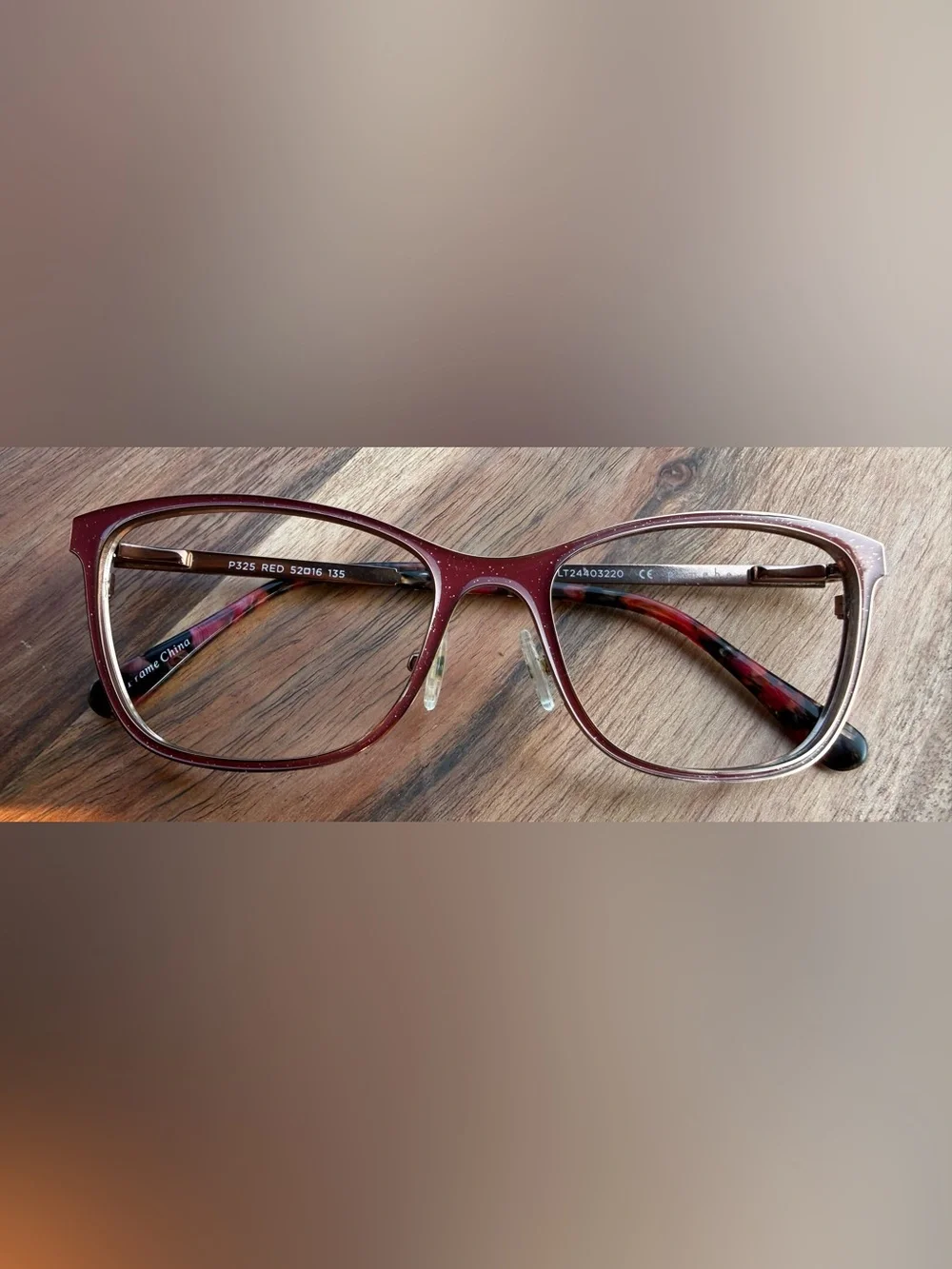 Phoebe Women's Eyeglass Frames P325 Red